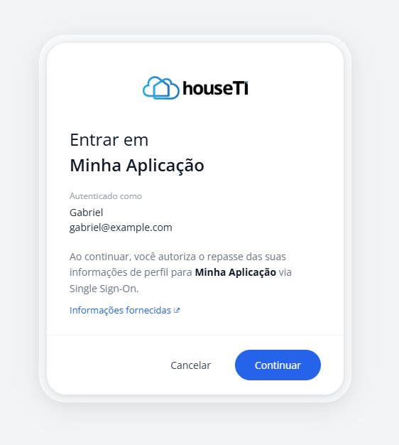 Consentimento e primeiro acesso
